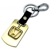 Кожано-металлический брелок Хонда BZM 001 золото